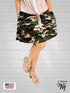 2 tier Skort with side seam pockets and elasticized waist line - SH011